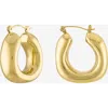 Ben Oni Square Tube Hoop Earrings In Gold
