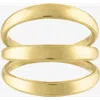Shop Ben Oni Stacked Lines Ring In Gold