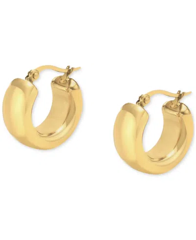 Ben Oni Stainless Steel Metal Extra-small Hoop Earrings, 0.47" In Gold