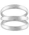Ben Oni Stacked Lines Ring In Silver
