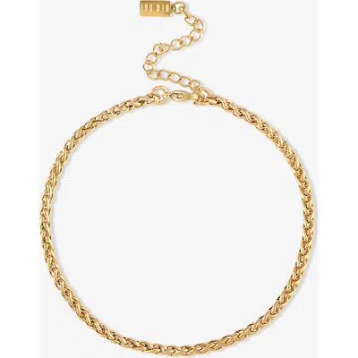 Ben Oni Wheat Chain Anklet In Gold