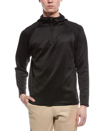 Ben Sherman 1/4-zip Scuba Hoodie In Black