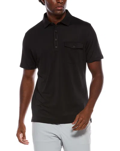 Ben Sherman Air Pique Sports Fit Polo Shirt In Black