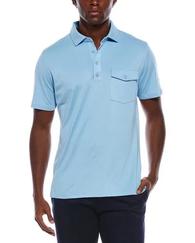 Ben Sherman Air Pique Sports Fit Polo Shirt In Blue