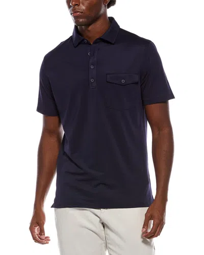 Ben Sherman Air Pique Sports Fit Polo Shirt In Blue