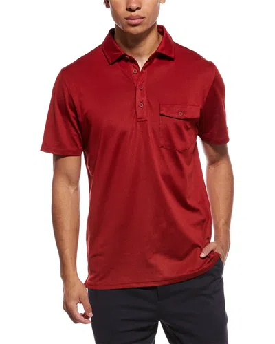 Ben Sherman Air Pique Sports Fit Polo Shirt In Red