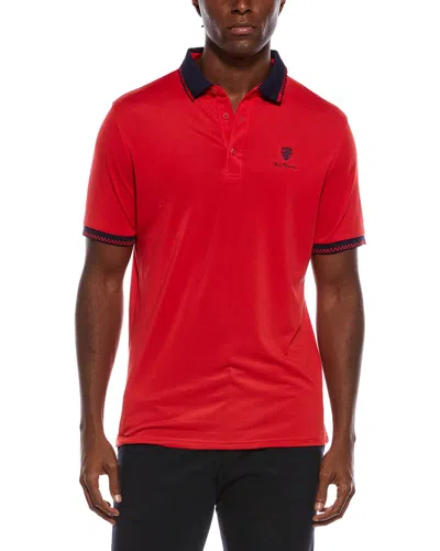 Ben Sherman Air Pique Sports Fit Polo Shirt In Red
