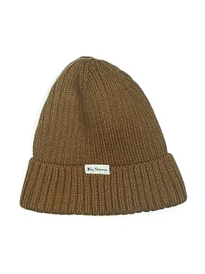 Pre-owned Ben Sherman Beanie Hat In Brown