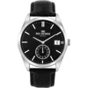 Ben Sherman Black Leather Watch In Black