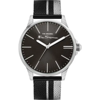 Ben Sherman Black Stainless Steel Watch In Multi