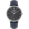Ben Sherman Blue Leather Watch In Blue