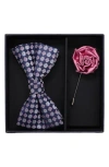 Ben Sherman Bow Tie & Lapel Pin Set