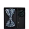 Ben Sherman Bow Tie & Lapel Pin Set In Green
