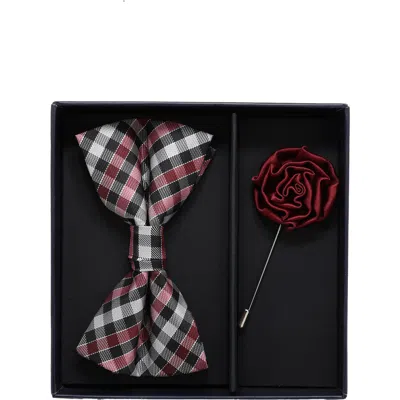 Ben Sherman Bow Tie & Lapel Pin Set In Multi