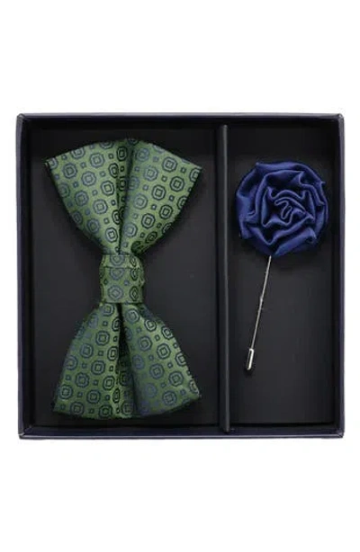 Ben Sherman Bow Tie & Lapel Pin Set In Multi