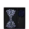 Ben Sherman Bow Tie & Lapel Pin Set In Blue