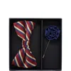 Ben Sherman Bow Tie & Lapel Pin Set In Multi