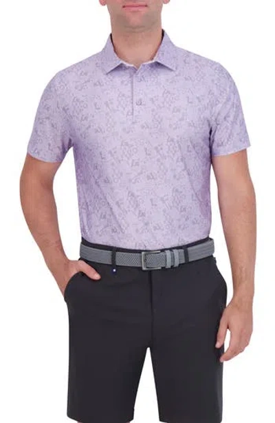 Ben Sherman Brighton Tech Jersey Polo In Lavender