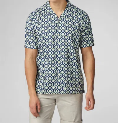 Ben Sherman Camp Button Down Shirt In Grass Green In Blue