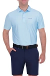 Ben Sherman Collage Solid Stretch Tech Polo In Blue