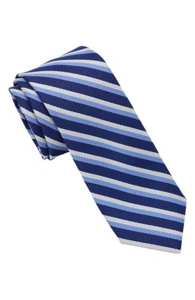 Ben Sherman Diagonal Stripe Tie In Blue