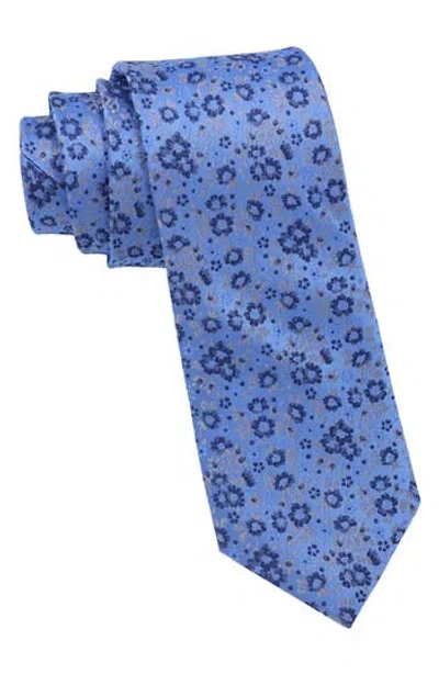 Ben Sherman Ditsy Floral Tie In Blue
