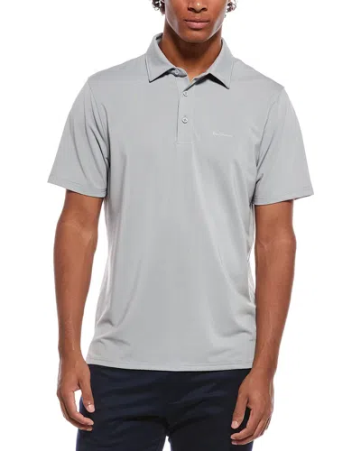 Ben Sherman Dobby Jacquard Tech Pique Sport Fit Polo Shirt In Gray