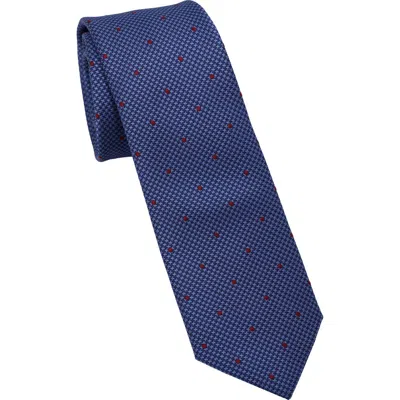 Ben Sherman Dot Print Tie In Blue