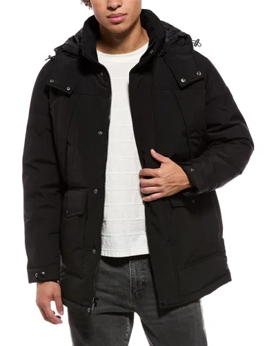 Ben Sherman Faille Parka In Black