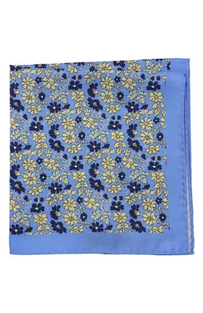 Ben Sherman Floral Pocket Square In Blue