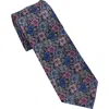 Ben Sherman Floral Pop Art Slim Tie In Blue