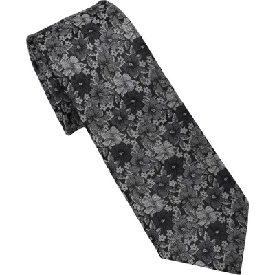 Ben Sherman Floral Pop Art Slim Tie In Black
