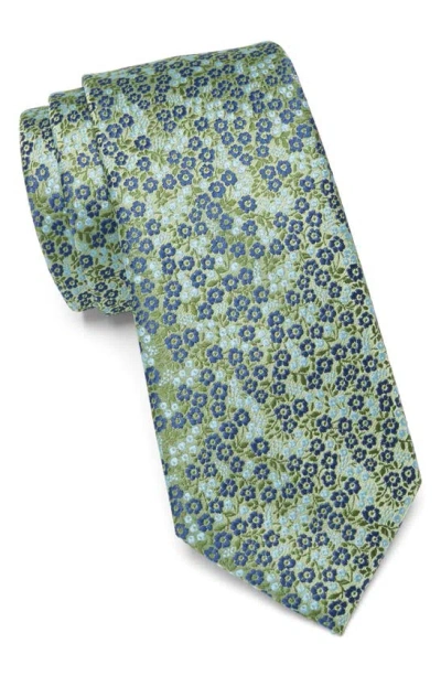 Ben Sherman Floral Print Tie In Green