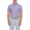 Ben Sherman Floral Tech Jersey Polo In Lavender