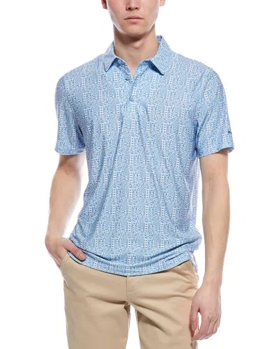 Ben Sherman Geo Sports Fit Polo Shirt In Blue