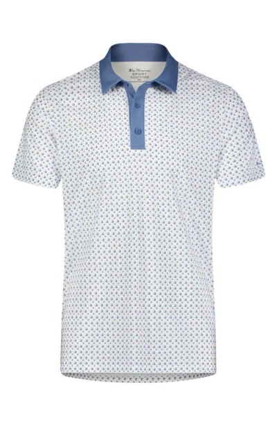 Ben Sherman Geo Tech Jersey Golf Polo In Multi