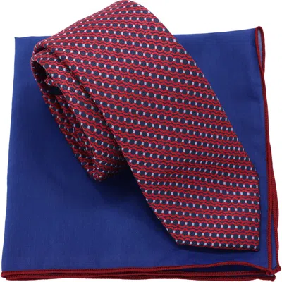 Ben Sherman Geometric Tie & Pocket Square Box Set