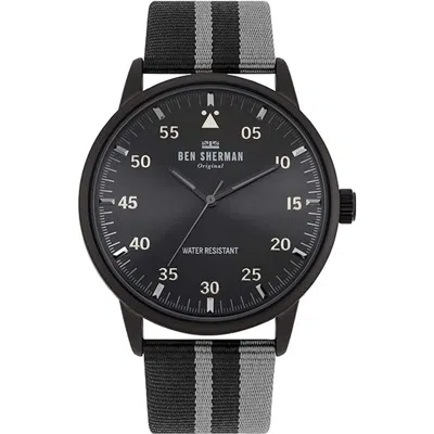 Ben Sherman Fabric Men's Watch In Gray