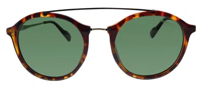 Ben Sherman James  M02 Round Sustainable Polarized Sunglasses In Green