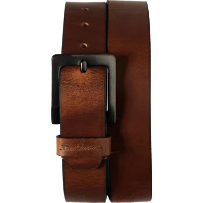 Ben Sherman Leather Belt In Brown