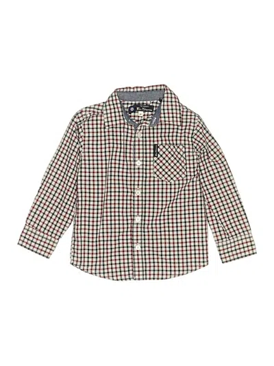 Pre-owned Ben Sherman Kids' Long Sleeve Button Down Shirt In Brown
