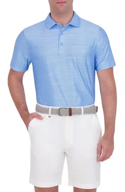 Ben Sherman Mélange Stretch Tech Polo In Blue