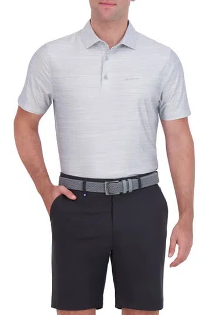 Ben Sherman Mélange Stretch Tech Polo In Gray