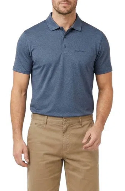 Ben Sherman Melange Tech Jersey Performance Polo In Multi