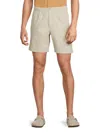 Ben Sherman Men's Beachcomber Stretch Cotton Shorts In Neutral
