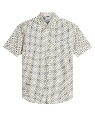 BEN SHERMAN MEN'S BLOCK GEO PRINT SHORT SLEEVE SHIRT