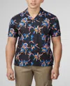 Ben Sherman Floral Camp Shirt In Black