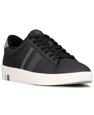 Ben Sherman Men's Boxwell Low Casual Sneakers From Finish Line In Black,white