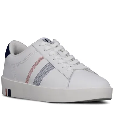 Ben Sherman Men's Boxwell Low Casual Sneakers From Finish Line In White,grey