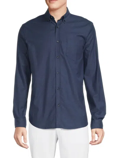 Ben Sherman Men's Button Down Collar Oxford Shirt In Dark Blue